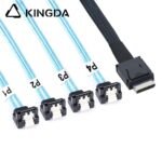 PCIE Oculink SFF 8611 4I To 4X right angle 90 degree SATA 7P High-Speed Connection cables - Image 4