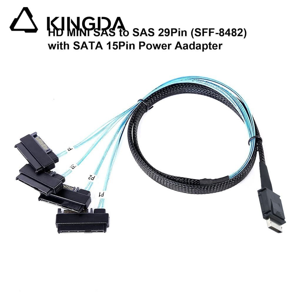 PCIE-Oculink-SFF-8611-4I-male-to-4X-SFF-8482-2-in-1.jpg PCIE Oculink SFF 8611 4I To 4X SFF 8482 2-in-1 High-Speed Connection cables - Image 1