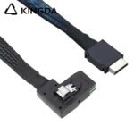 PCIE Oculink SFF 8611 4I To left turn left bend SFF 8087 High-Speed Connection cables - Image 4