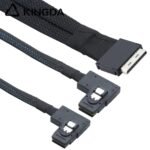 PCIE Oculink SFF 8611 8I To 2X Right turn Right bend SFF 8087 Server High-Speed Connection cables - Image 2
