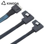 PCIE Oculink SFF 8611 8I To 2X Left turn left bend SFF 8087 Server High-Speed Connection cables - Image 2