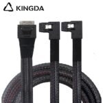 PCIE Oculink SFF 8611 8I To 2X Left turn left bend SFF 8087 Server High-Speed Connection cables