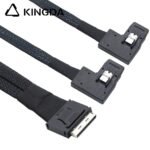 PCIE Oculink SFF 8611 8I To 2X Left turn left bend SFF 8087 Server High-Speed Connection cables - Image 4