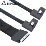 PCIE Oculink SFF 8611 8I To 2X Left turn left bend SFF 8087 Server High-Speed Connection cables - Image 5