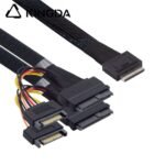 PCIE Oculink SFF 8611 8I To 2X U.2 SFF 8639 with SATA 15P Server High-Speed Connection cables - Image 4