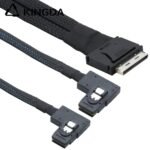 PCIE Oculink SFF 8611 8I To 2X Right turn Right bend SFF 8087 Server High-Speed Connection cables - Image 5