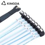 Fully enclosed anti-slip insertion anti-tilt insertion Slim SAS SFF 8654 8I (74P) to left turn left bend SATA 7P female High speed data Connection Cable - Image 5