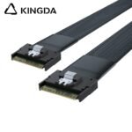 Fully enclosed anti-slip insertion anti-tilt insertion Slim SAS SFF 8654 8I (74P) To SFF 8654 8i male to male High speed data Connection Cable - Image 5