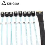 Fully enclosed anti-slip insertion anti-tilt insertion Slim SAS SFF 8654 8I (74P) to 8 SATA 7P female High speed data Connection Cable - Image 6