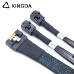 Fully enclosed anti-slip insertion anti-tilt insertion Slim SAS SFF 8654 8I (74P) to dual SFF 8643 High speed data Connection Cable - Image 5