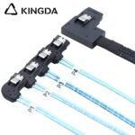 Right bend 90 degree Mini SAS HD SFF-8087 to 4X Right turn 90 degree SATA High Speed Server Internal Connection Wire Harness - Image 2