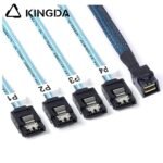 Mini SAS HD SFF-8643 to 4X SATA 7P High Speed Server Internal Connection cable - Image 5