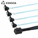 Mini SAS HD SFF-8643 to 4X right angle 90 degree SATA 7P High Speed Server Internal Connection cable - Image 6