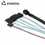 Mini SAS HD SFF-8643 to 4X SATA 7P with sideband 4P High Speed Server Internal Connection cable - Image 5