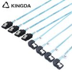 SAS 4.0 4port SATA 7P to 4 port left turn left bend SATA 7P female SSD high-speed connection cables