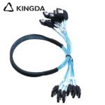 6 port SATA 7P to 6 port left turn left bend SATA 7P female SSD high-speed connection cables - Image 3