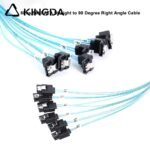 6 port SATA 7P to 6 port 90-degree right angle SATA 7P female SSD high-speed connection cables