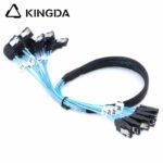 6 port SATA 7P to 6 port right turn right bend SATA 7P female SSD high-speed connection cables - Image 5
