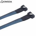 SAS 4.0 Low profile SFF 8654 8I (74P) Male TO male High speed data Connection Cable - Image 6