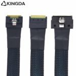 SAS 4.0 Low profile SFF 8654 8I (74P) TO Fully enclosed anti-slip insertion anti-tilt insertion Slim SAS SFF 8654 8I  High speed data Connection Cable - Image 6