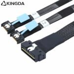 SAS 4.0 Low profile SFF 8654 8I (74P) TO dual MCIO SFF 8654 4I High speed data Connection Cable - Image 6