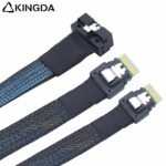 SAS 4.0 Low profile SFF 8654 8I (74P) TO dual SFF 8654 4I High speed data Connection Cable - Image 6