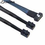 SAS 4.0 Low profile SFF 8654 8I (74P) TO dual SFF 8643 High speed data Connection Cable - Image 6