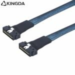 SAS 4.0 Low profile SFF 8654 8I (74P) Male TO male High speed data Connection Cable - Image 3
