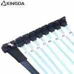 Low profile Slim SAS SFF 8654 8I (74P) to 8 right angle 90-degree SATA 7P female High speed data Connection Cable - Image 4