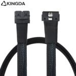 SAS 4.0 Low profile SFF 8654 8I (74P) TO dual port SFF 8643 8i High speed data Connection Cable - Image 4