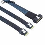 SAS 4.0 Low profile SFF 8654 8I (74P) TO dual SFF 8654 4I High speed data Connection Cable - Image 5