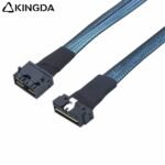 SAS 4.0 Low profile SFF 8654 8I (74P) TO dual port SFF 8643 8i High speed data Connection Cable - Image 5