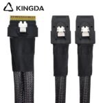 Slim SAS SFF 8654 8I (74P) to Dual SFF-8087 High speed Data Connection Cable - Image 3