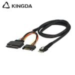 Slim SAS SFF 8654 4I (38P) to U.2 SFF 8639 WITH SATA 15P High speed data Connection Cable - Image 5