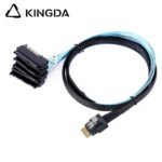 Slim SAS SFF 8654 4I (38P) to 4 SFF 8482 2-IN-1 High speed data Connection Cable - Image 4