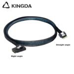 Slim SAS SFF 8654 4I (38P) to right turn right bend SFF 8643 High speed data Connection Cable - Image 4