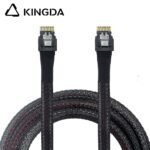 Slim SAS SFF 8654 4I (38P) to SFF 8654 4i male to male High speed data Connection Cable - Image 4