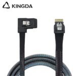Slim SAS SFF 8654 4I (38P) to right turn right bend SFF 8643 High speed data Connection Cable - Image 3