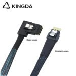 Slim SAS SFF 8654 4I (38P) to right turn right bend SFF 8643 High speed data Connection Cable - Image 5