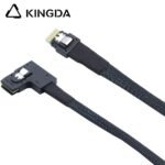 Slim SAS SFF 8654 4I (38P) to left turn left bend SFF 8643 High speed data Connection Cable - Image 5