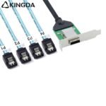 PCIE MINI SAS SFF-8088 26P Female receptacle to SFF 8644 Server Connection Cable - Image 2