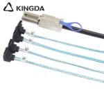 PCIE MINI SAS SFF-8088 26P to 4 right angle 90 degree SATA 7P Server Connection Cable