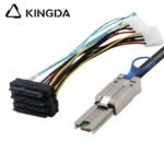PCIE MINI SAS SFF-8088 26P to 4X SFF-8482 with Power Male Server Connection Cable - Image 6