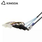 PCIE MINI SAS SFF-8644 36P to 4X SFF 8482 with 4p power Server Connection Cable