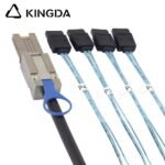 PCIE MINI SAS SFF-8088 26P to 4 SATA 7P without srping Server Connection Cable - Image 3