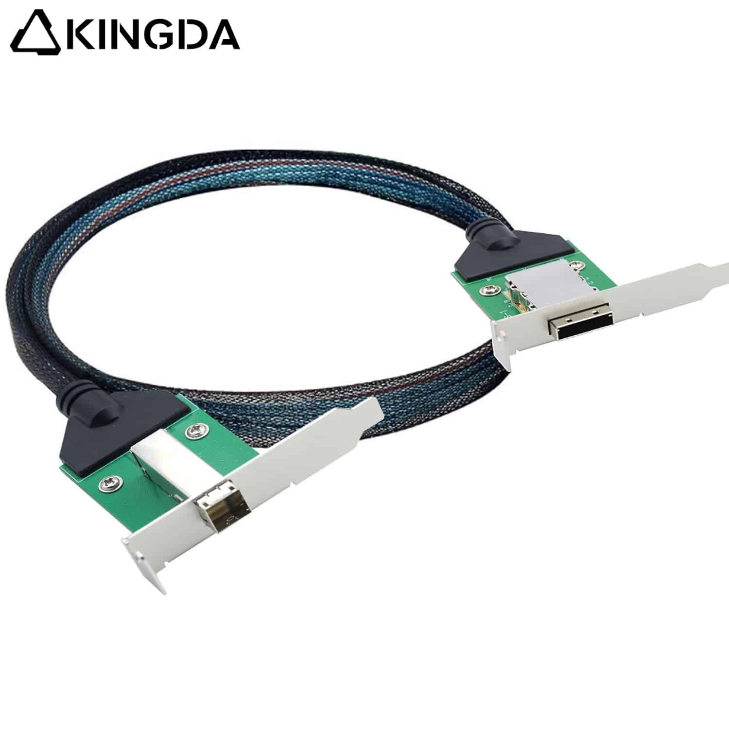 SFF-8088-female-to-SFF-8644-female.jpg PCIE MINI SAS SFF-8088 26P Female receptacle to SFF 8644 female receptacle Server Connection Cable - Image 1