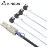 PCIE MINI SAS SFF-8088 26P to 4 right turn right bend SATA 7P Server Connection Cable - Image 4