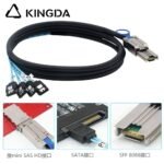 PCIE MINI SAS SFF-8088 26P to 4 SATA 7P Server Connection Cable
