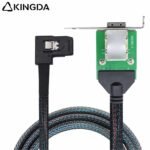 PCIE MINI SAS SFF-8088 26P Female receptacle to right turn right bend SFF 8087 Server Connection Cable - Image 4