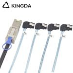 PCIE MINI SAS SFF-8088 26P to 4 right turn right bend SATA 7P Server Connection Cable - Image 5